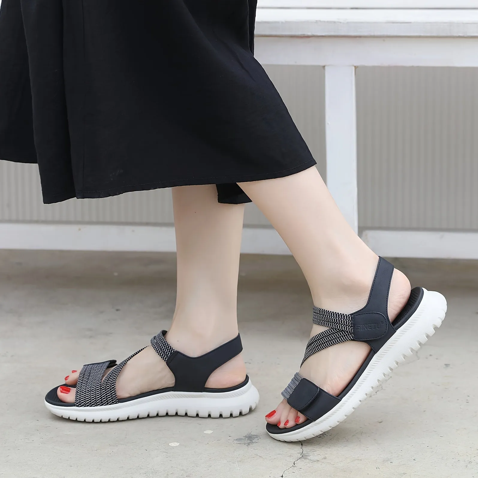 Elastic Strap Sandals | Lightweight | Adjustable Fit