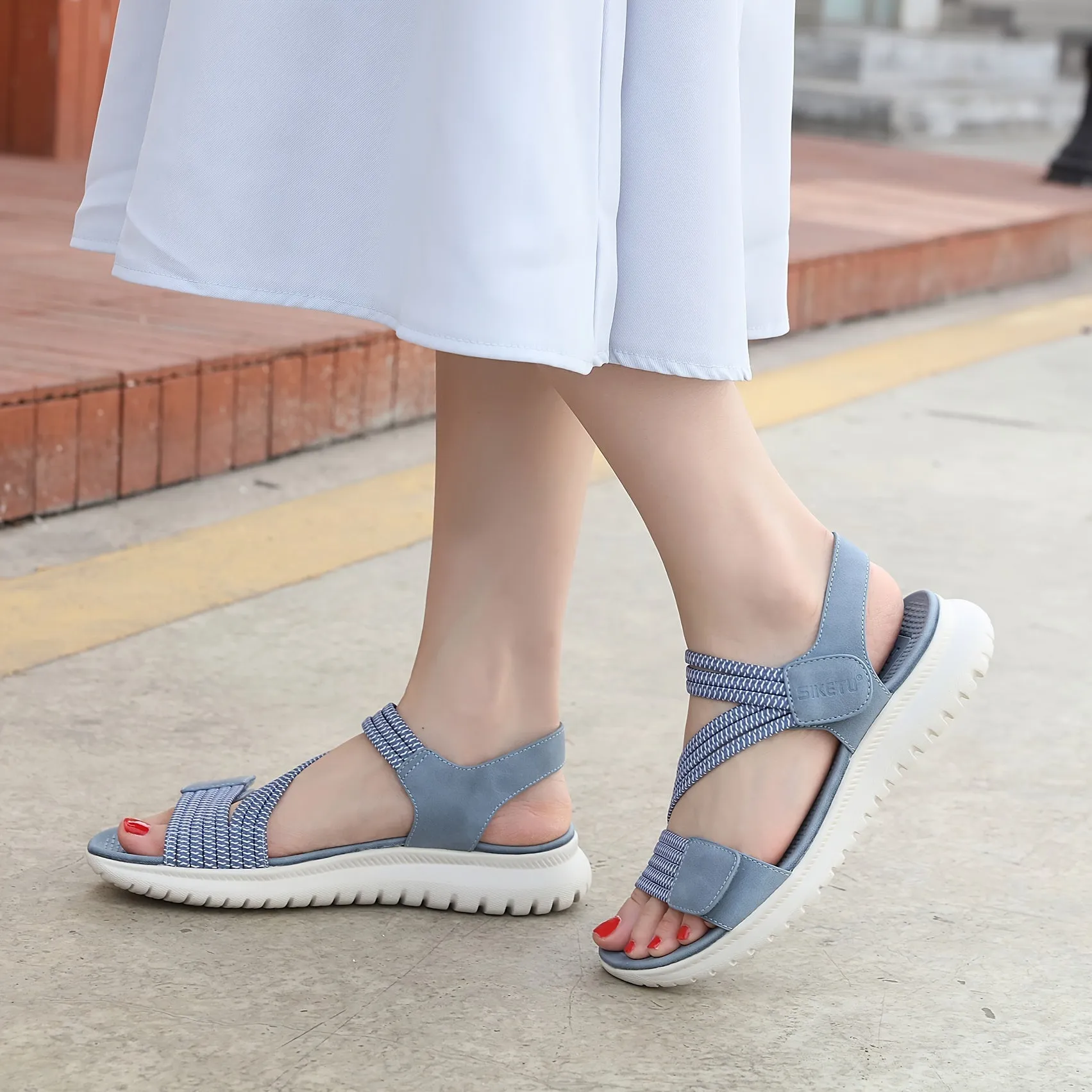 Elastic Strap Sandals | Lightweight | Adjustable Fit