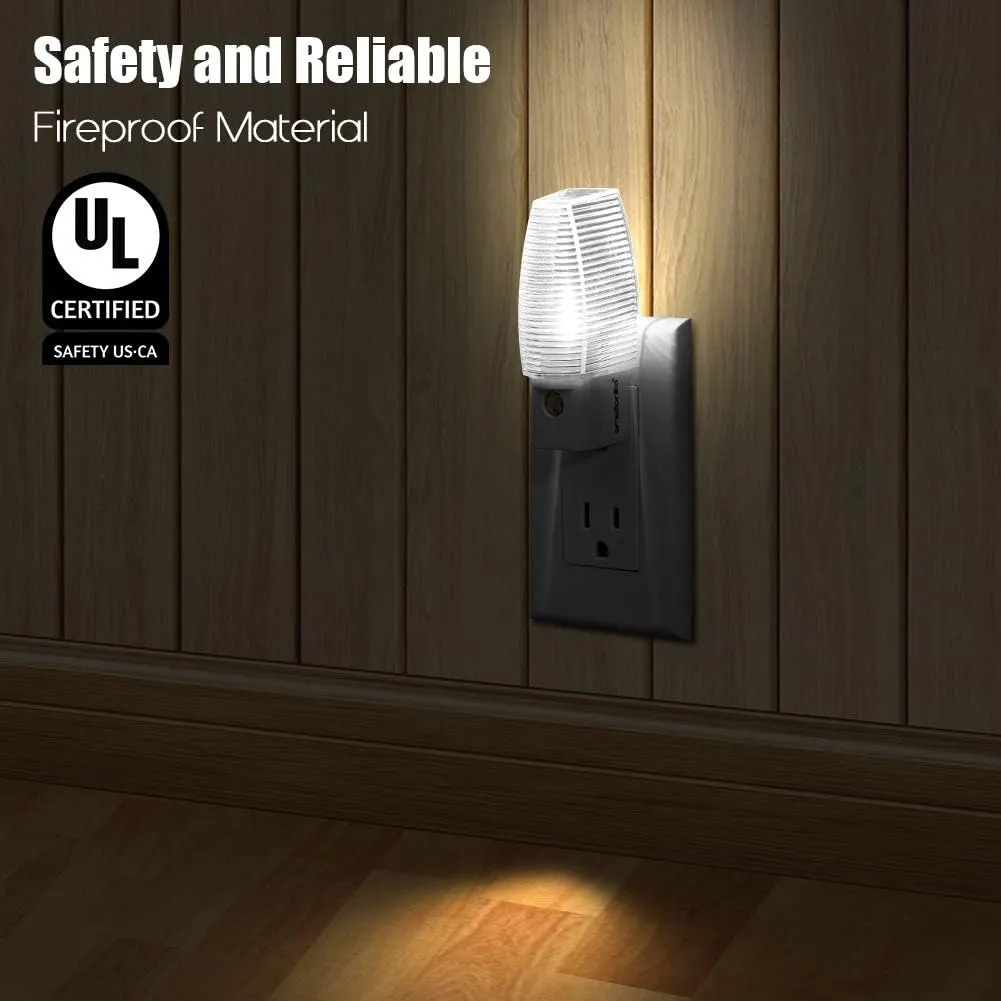 Emotionlite Plug in Night Light, Warm White LED Nightlights, Dusk to Dawn Sen...