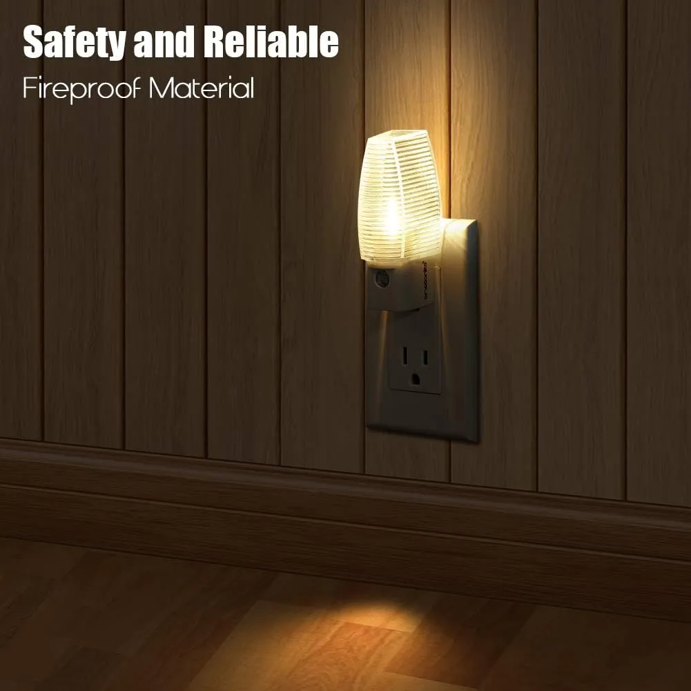 Emotionlite Plug in Night Light, Warm White LED Nightlights, Dusk to Dawn Sen...