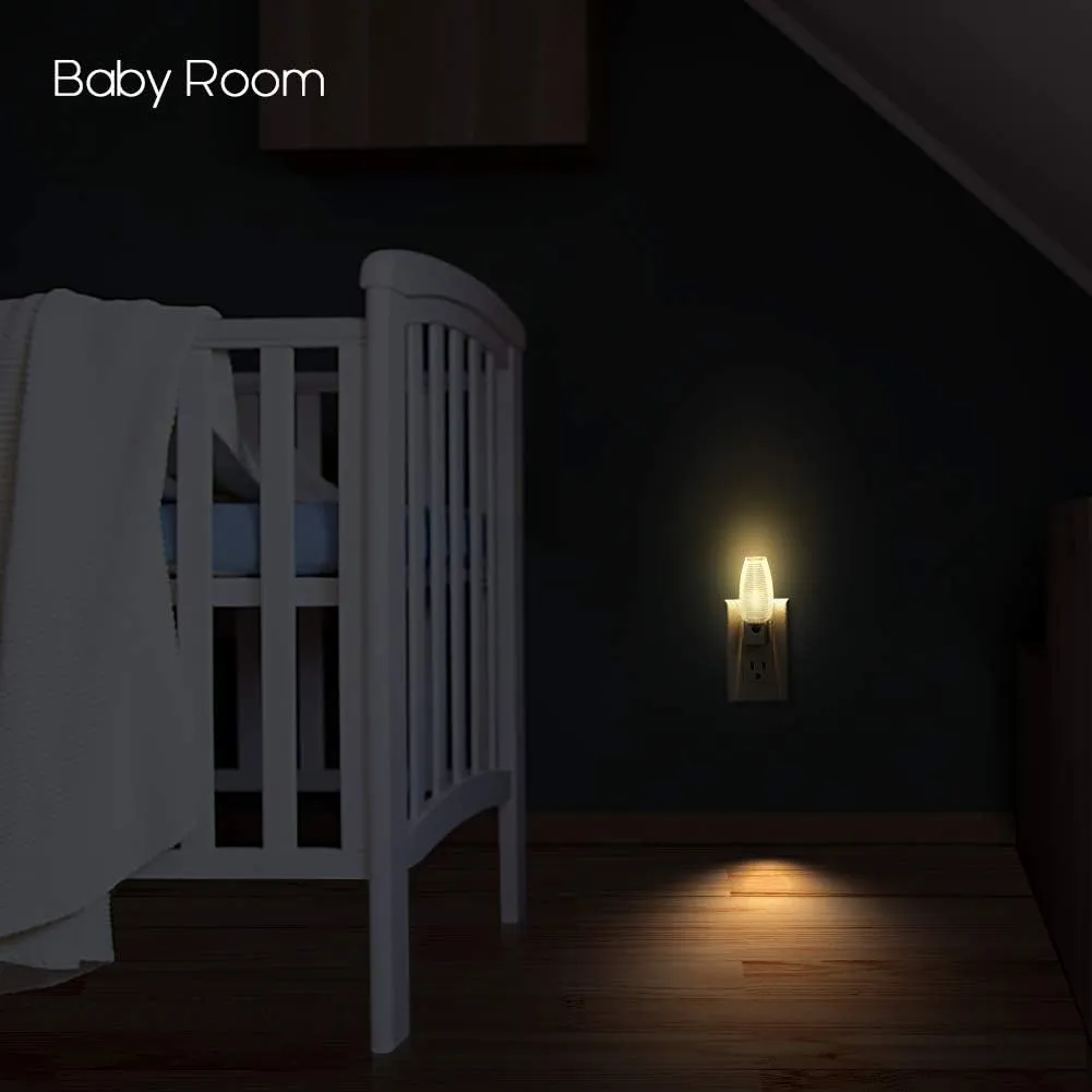 Emotionlite Plug in Night Light, Warm White LED Nightlights, Dusk to Dawn Sen...