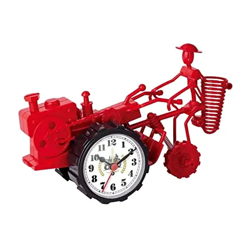 Enakshi Rustic Desk Clock Tractor Model Dormitory Living Room for Kids Decorative Red |Home & Garden | Home D?©cor | Clocks | Alarm Clocks