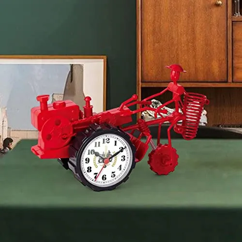Enakshi Rustic Desk Clock Tractor Model Dormitory Living Room for Kids Decorative Red |Home & Garden | Home D?©cor | Clocks | Alarm Clocks