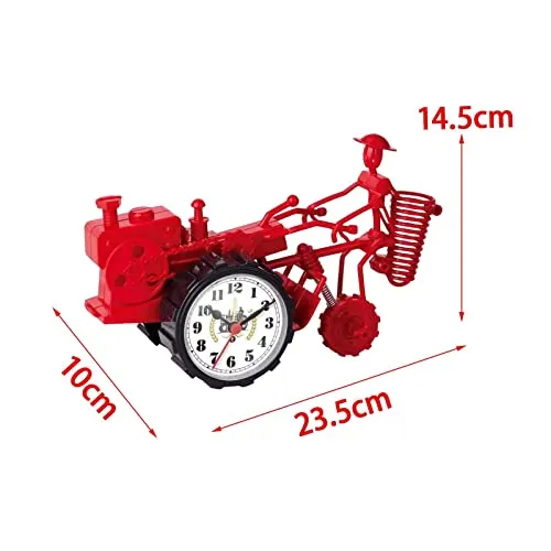 Enakshi Rustic Desk Clock Tractor Model Dormitory Living Room for Kids Decorative Red |Home & Garden | Home D?©cor | Clocks | Alarm Clocks