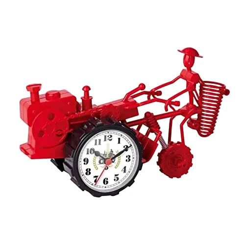 Enakshi Rustic Desk Clock Tractor Model Dormitory Living Room for Kids Decorative Red |Home & Garden | Home D?©cor | Clocks | Alarm Clocks