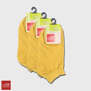 Ezifit Women Skin Cotton Ankle Socks - (PACK OF 3)
