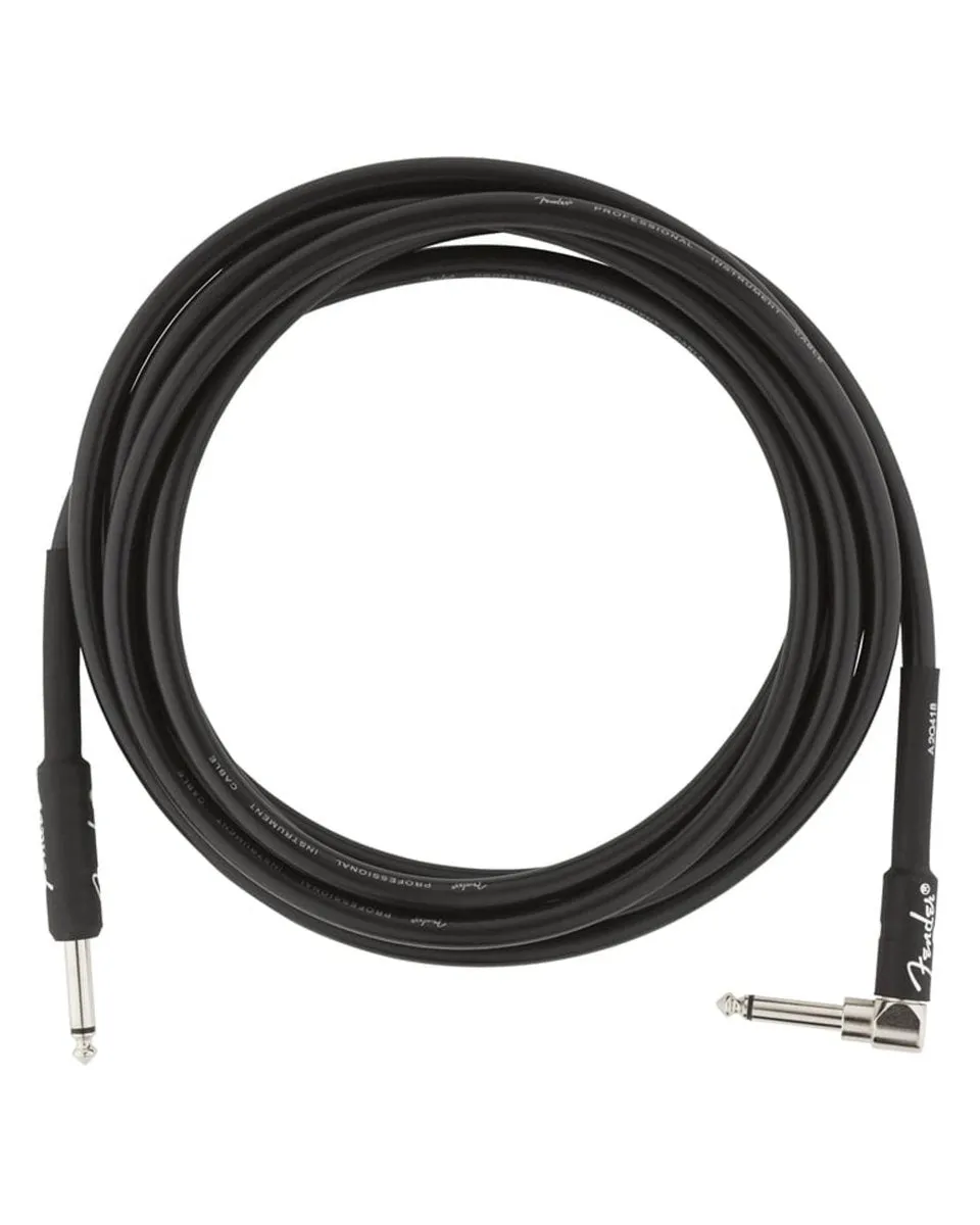 Fender Professional Series Instrument Cable 10' Black [Str/Ang]