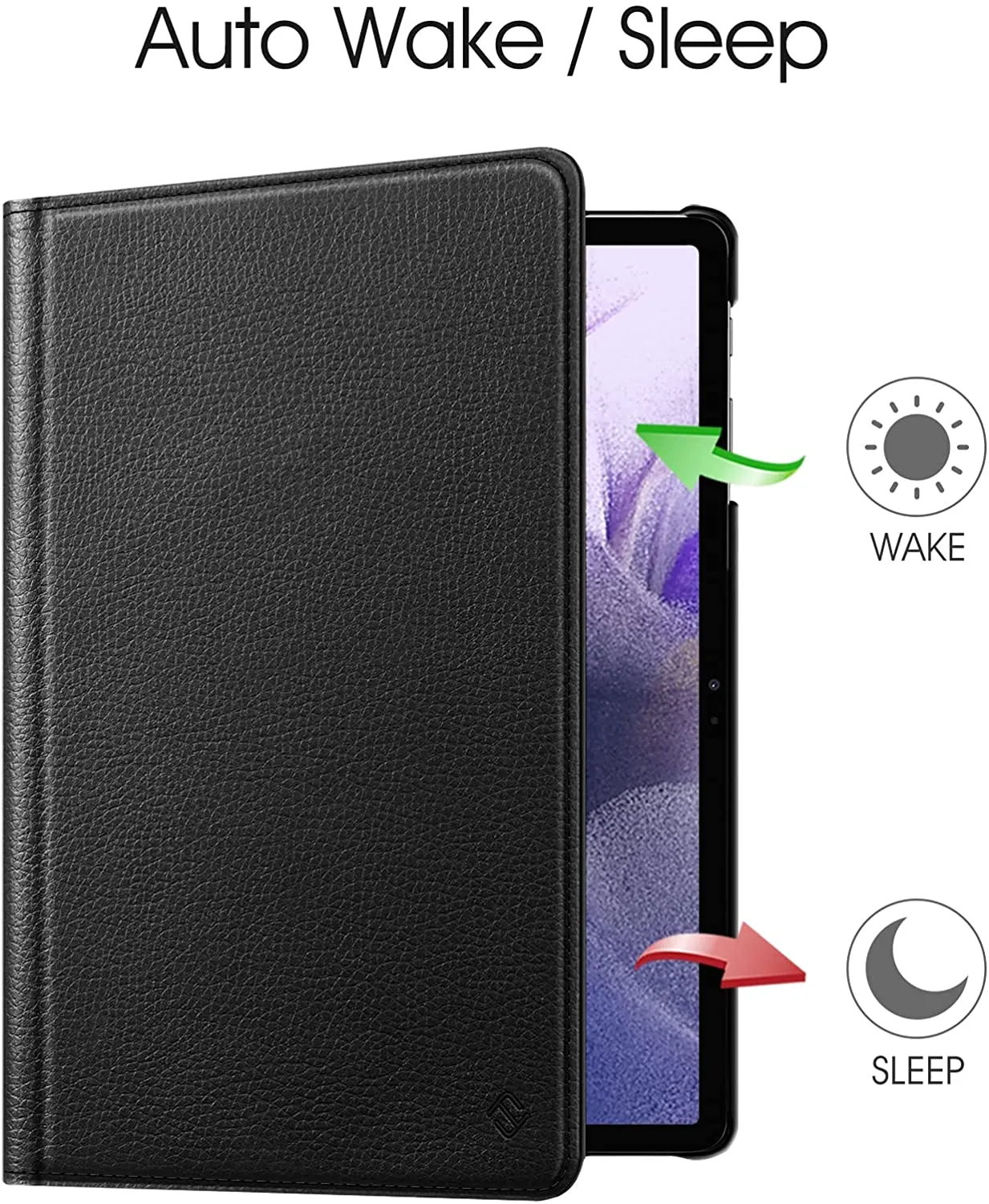 Fintie Rotating Case for Samsung Galaxy Tab S7 FE 12.4 inch 2021 & Galaxy Tab S7 Plus 2020, 360 Degree Swiveling Stand Cover Auto Sleep/Wake (Black)