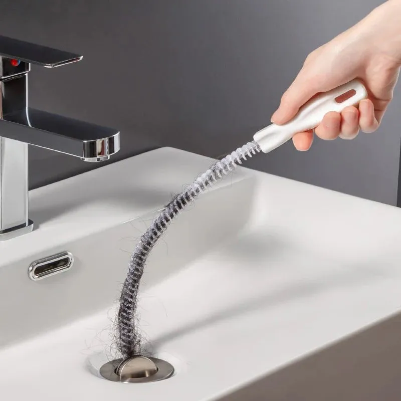 Flexible Pipe Dredging Brush for Kitchen & Bathroom Drain Cleaning