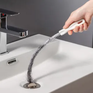 Flexible Pipe Dredging Brush for Kitchen & Bathroom Drain Cleaning