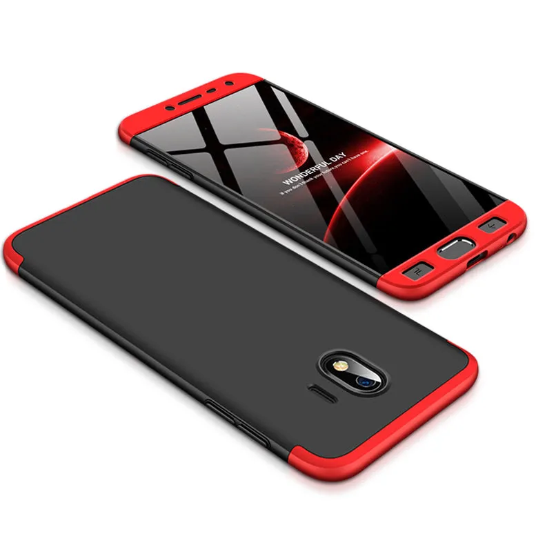 For Samsung J4 2018 Ultra Slim 360 Degree Non-slip Shockproof Full Protective Case Gold
