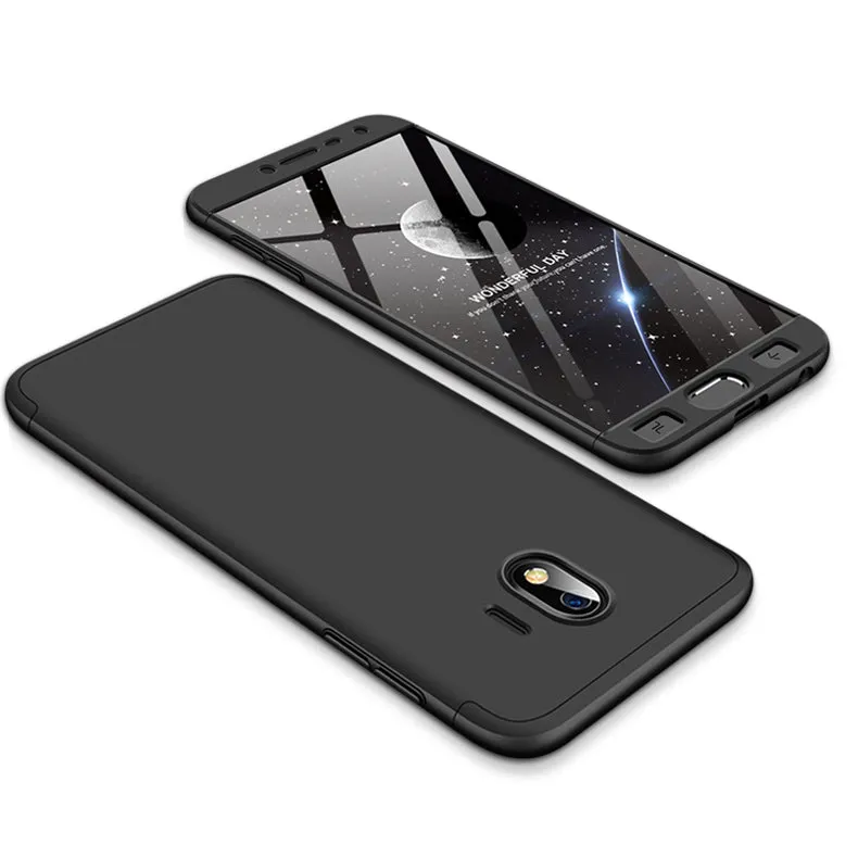 For Samsung J4 2018 Ultra Slim 360 Degree Non-slip Shockproof Full Protective Case Gold