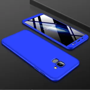 For Samsung J6 2018/on 6 Ultra Slim 360 Degree Non-slip Shockproof Full Protective Case blue