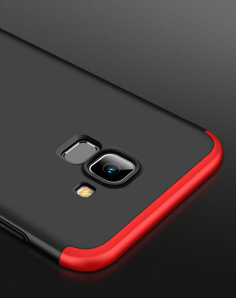 For Samsung J6 2018/on 6 Ultra Slim 360 Degree Non-slip Shockproof Full Protective Case Rose gold
