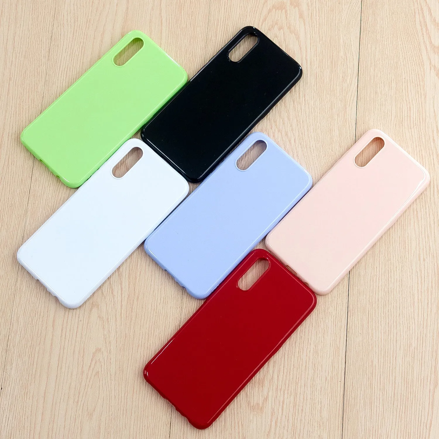 For VIVO IQOO Neo/Y97 Glossy TPU Phone Case Mobile Phone Soft Cover Anti-Slip Full Body Protection Taro purple