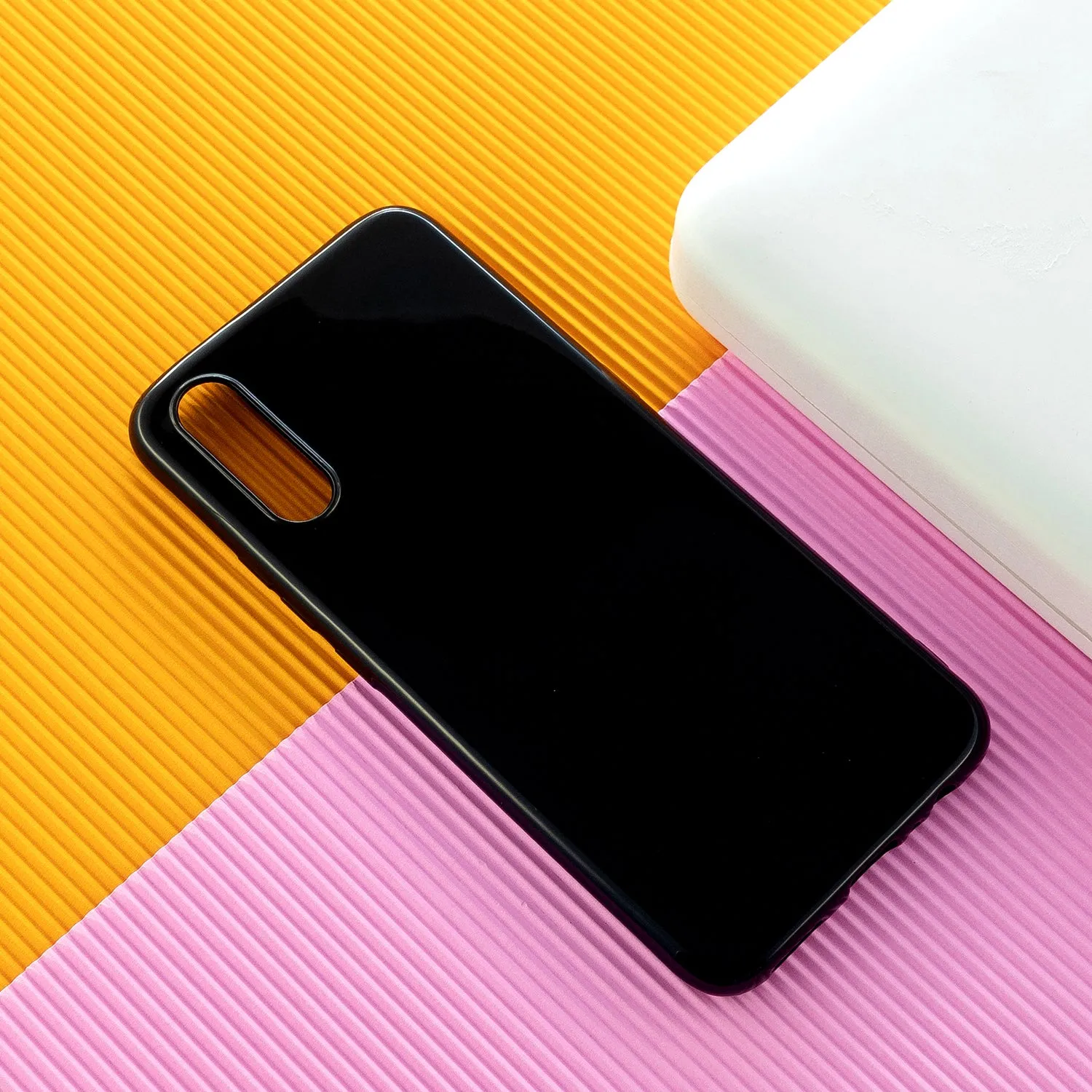 For VIVO IQOO Neo/Y97 Glossy TPU Phone Case Mobile Phone Soft Cover Anti-Slip Full Body Protection Taro purple