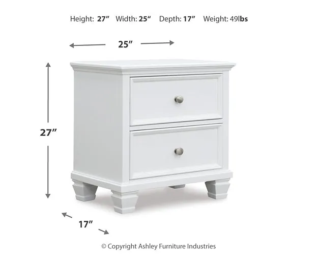 Fortman California King Panel Bed with Mirrored Dresser, Chest and 2 Nightstands