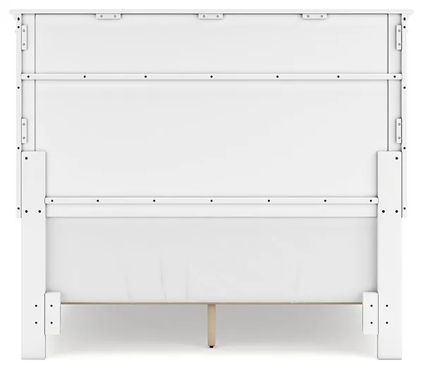 Fortman Full Panel Bed with Mirrored Dresser