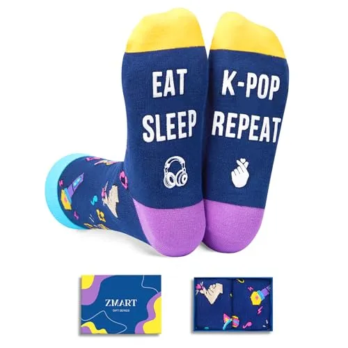 Funny Kpop Socks K-Pop Gifts Teen Girls, Korean Drama Gifts, Gifts For Kpop Lovers, Gifts For Kpop Fans, Kpop Merch Music Gifts Music Socks