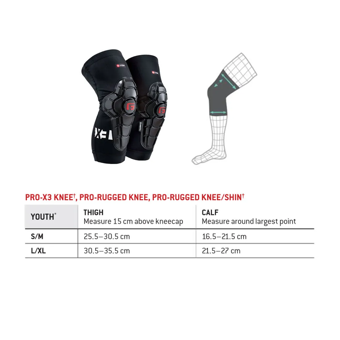 G-Form Pro-X3 Knee - Youth