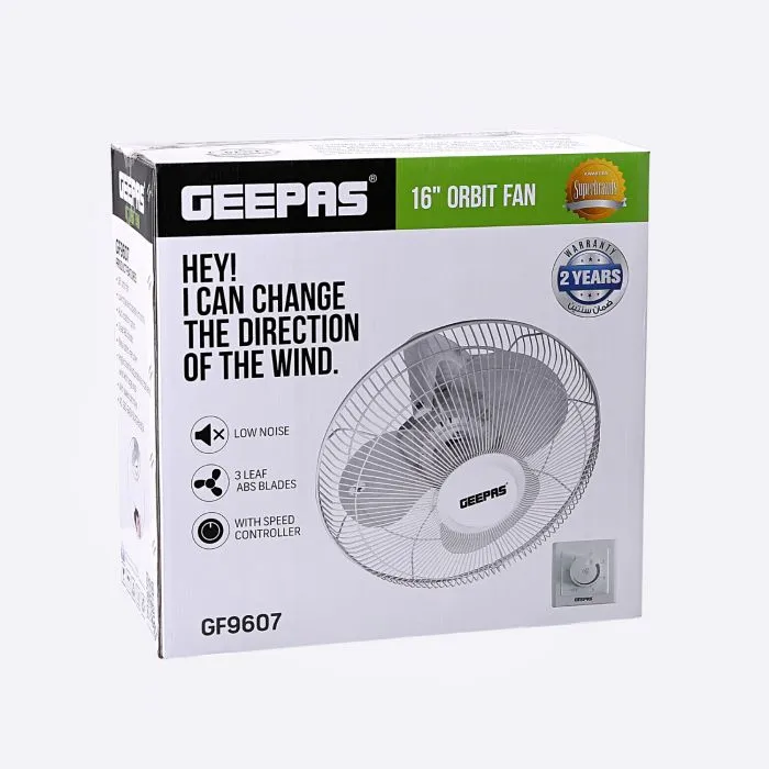 Geepas 16” Orbit Ceiling Fan 60W quiet speed blades 2 years warranty