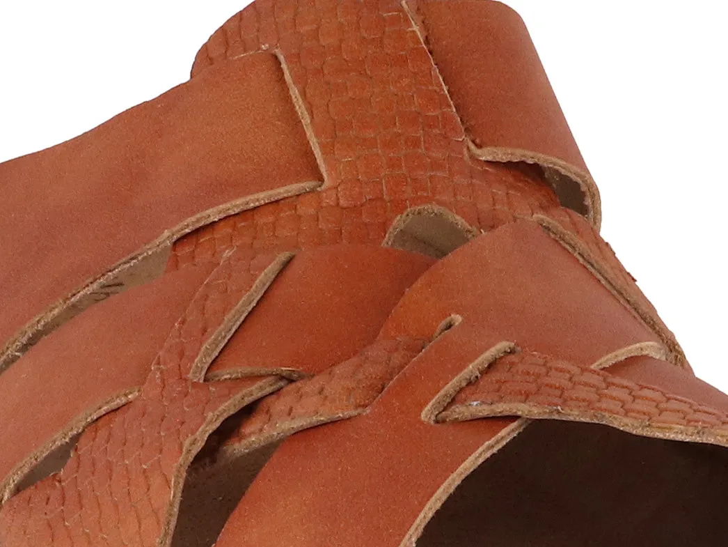 HAFLINGER Women Leather Mules 'Bio Dana', brown verotrenza