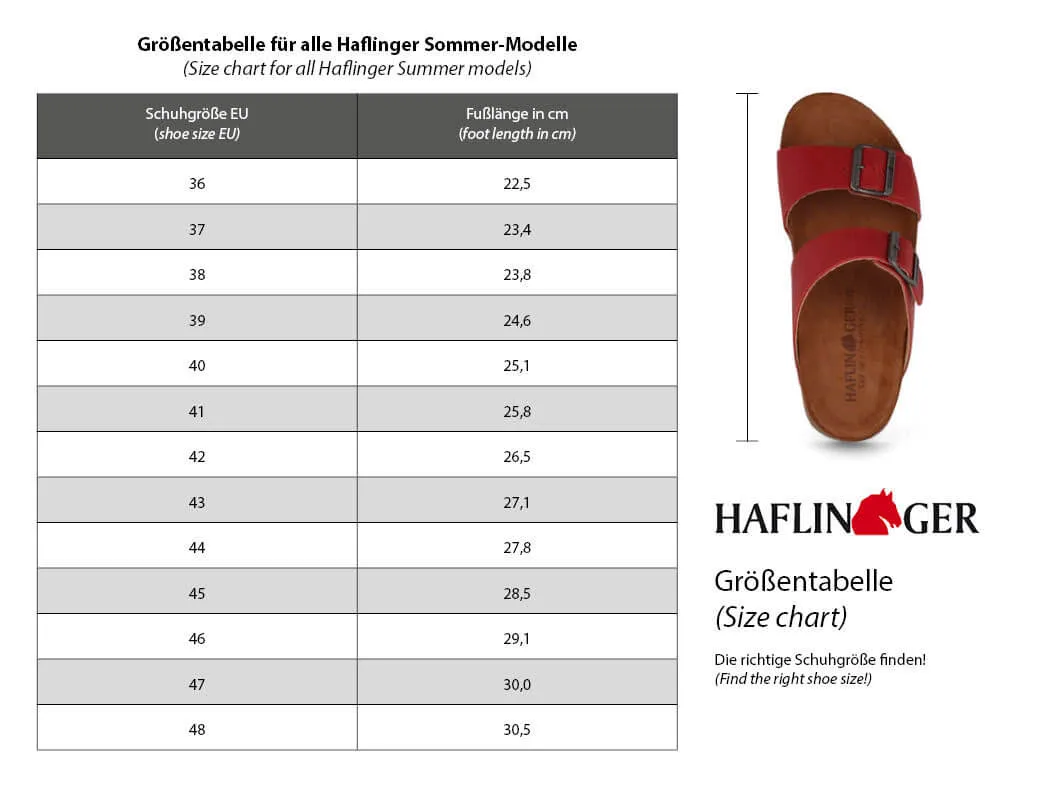 HAFLINGER Women Leather Mules 'Bio Dana', brown verotrenza