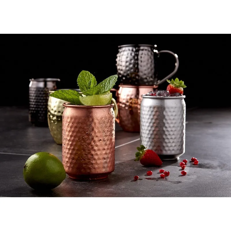 HAMMERED BLACK TUMBLER