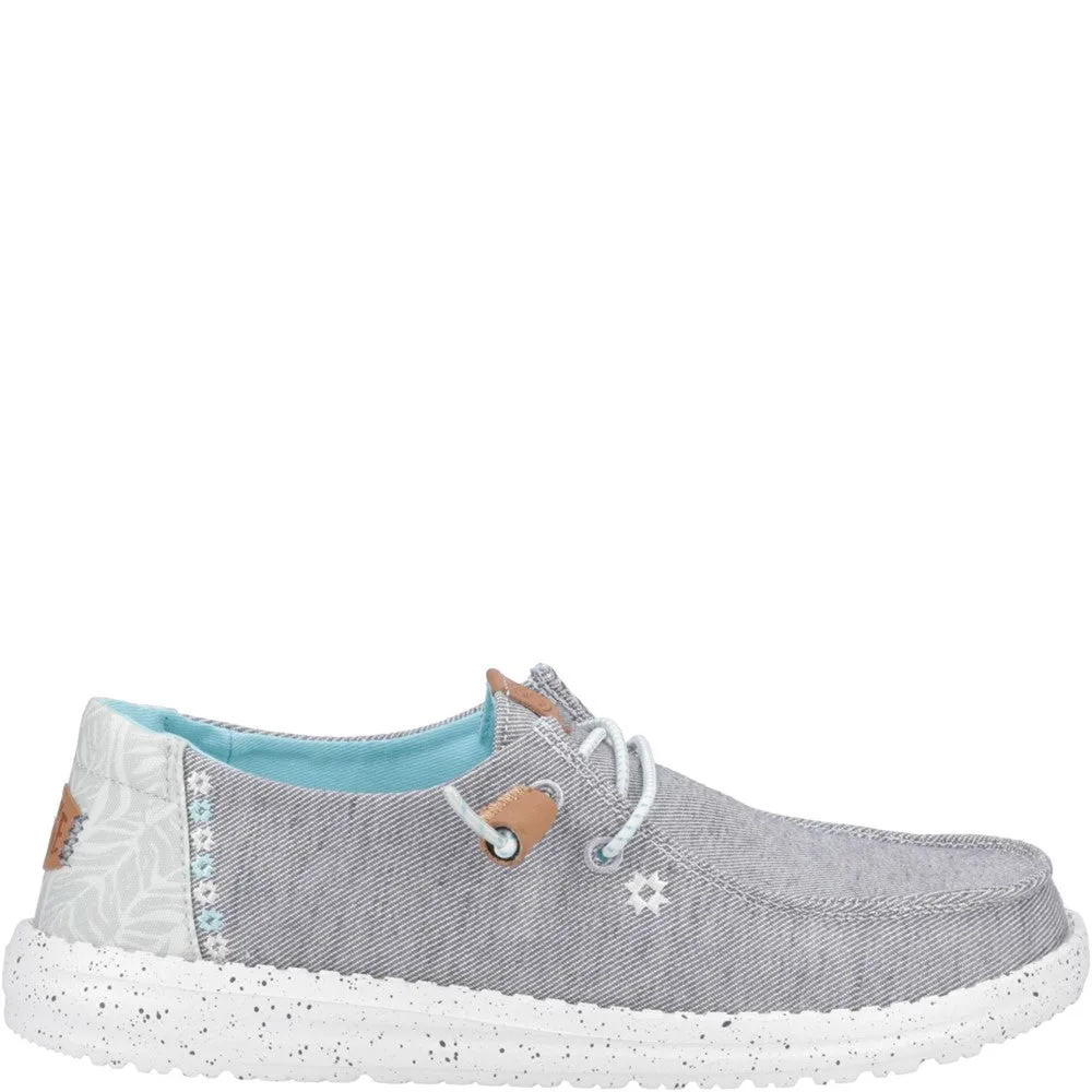 HEYDUDE Wendy Heathered Slub Tropical Shoe