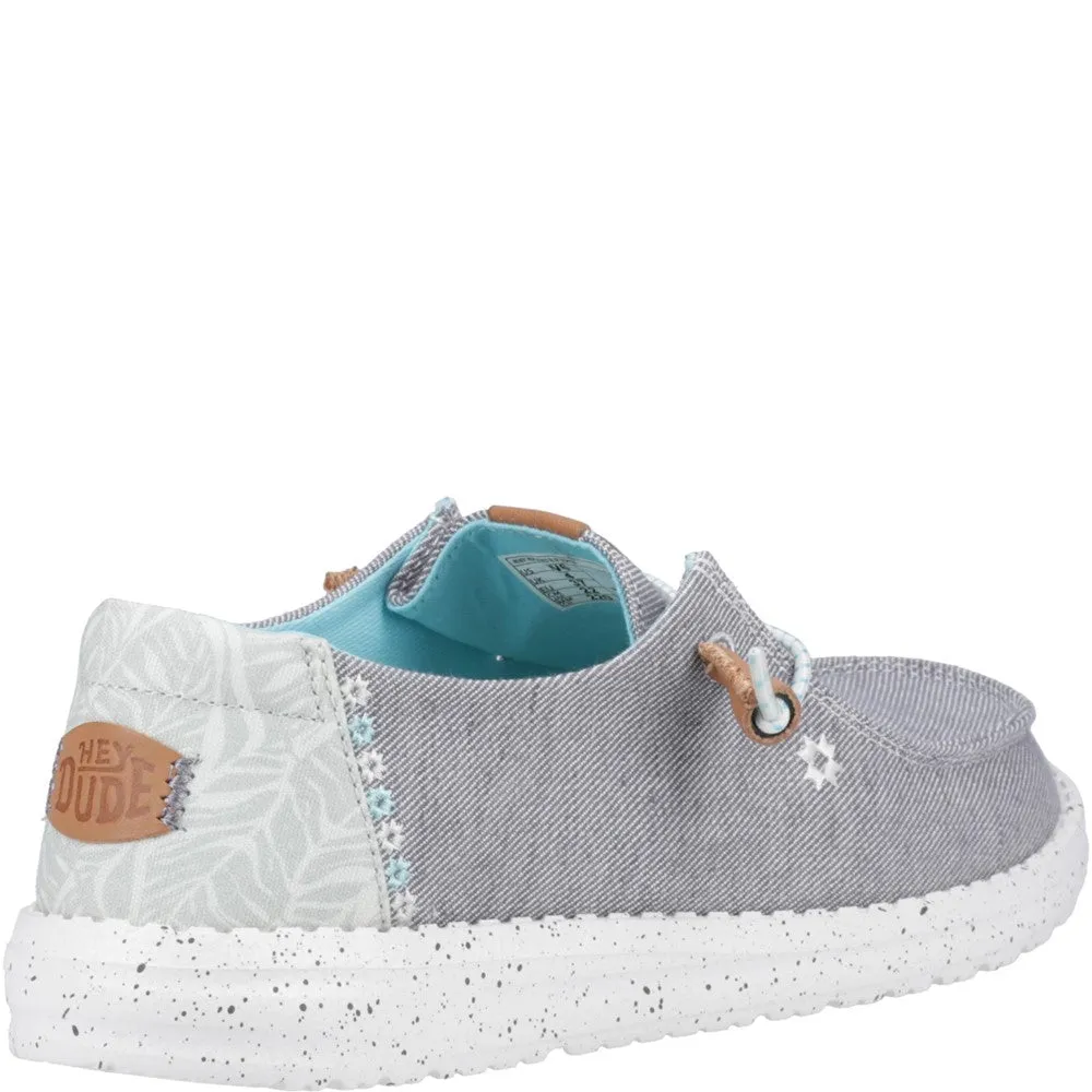 HEYDUDE Wendy Heathered Slub Tropical Shoe