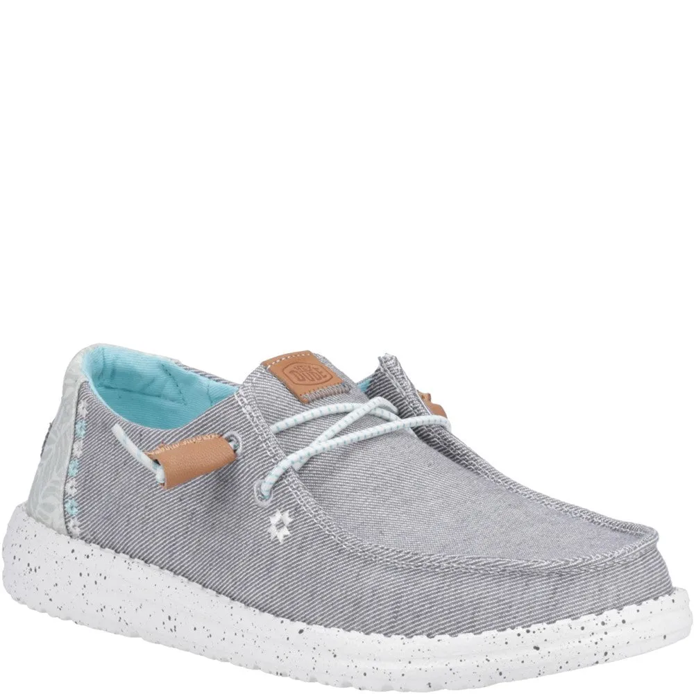 HEYDUDE Wendy Heathered Slub Tropical Shoe