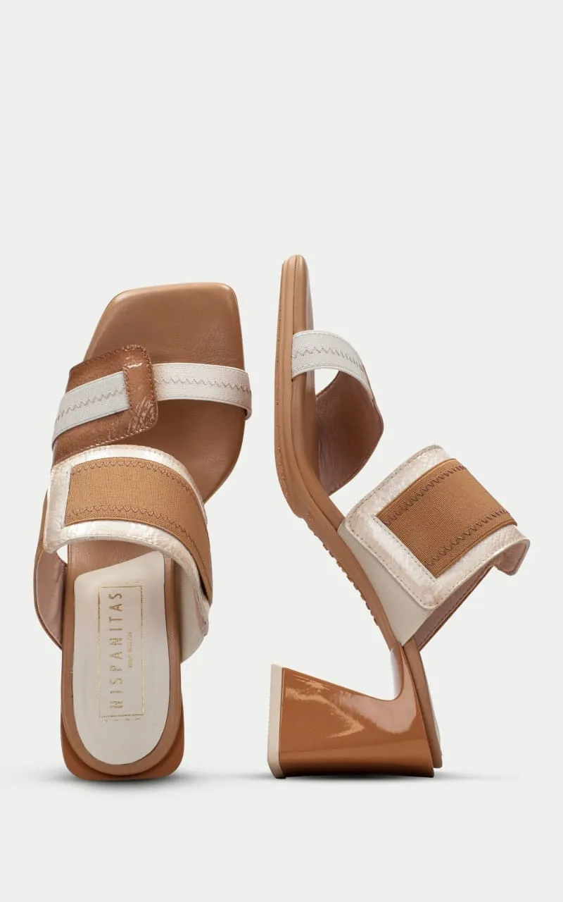 Hispanitas - Mallorca Heeled Mules in Desert
