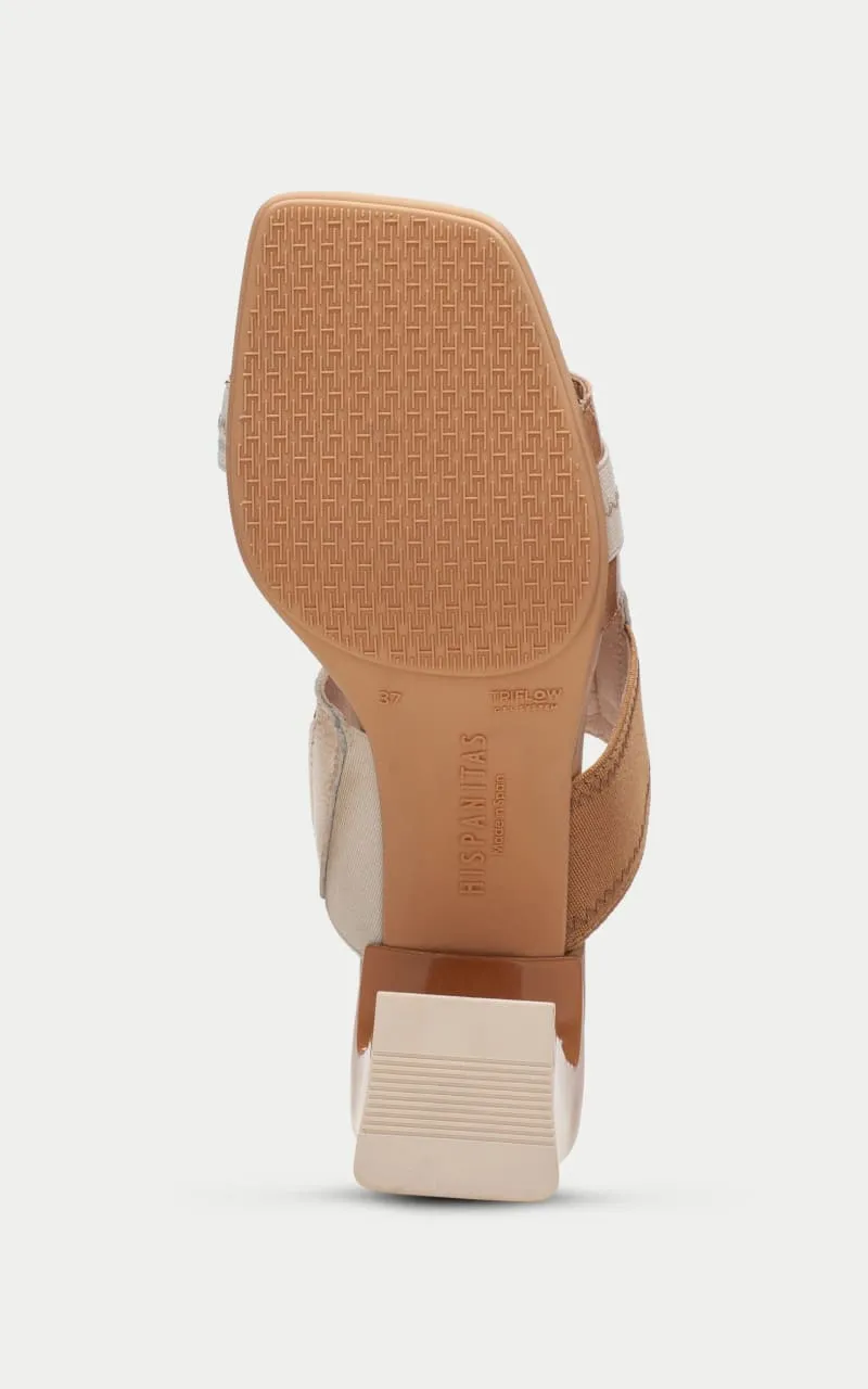 Hispanitas - Mallorca Heeled Mules in Desert