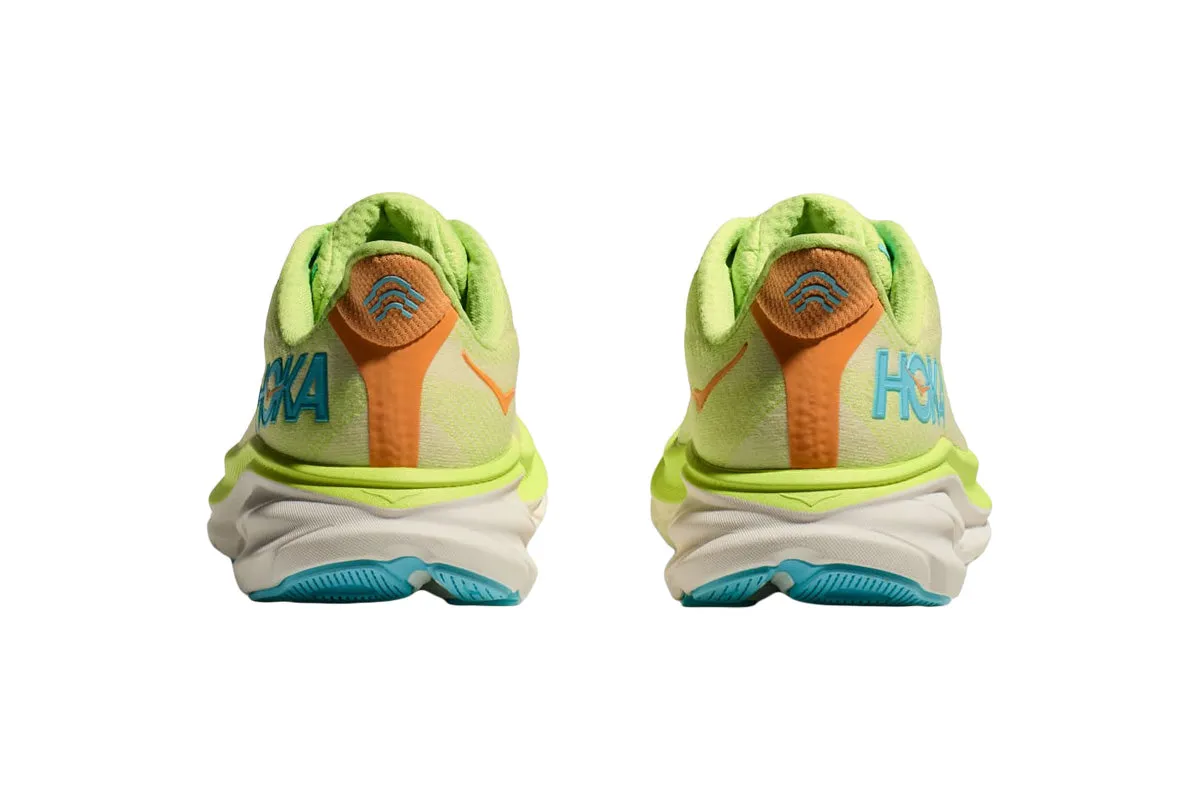 Hoka Clifton 9 B Lettuce/Solar Flare Womens