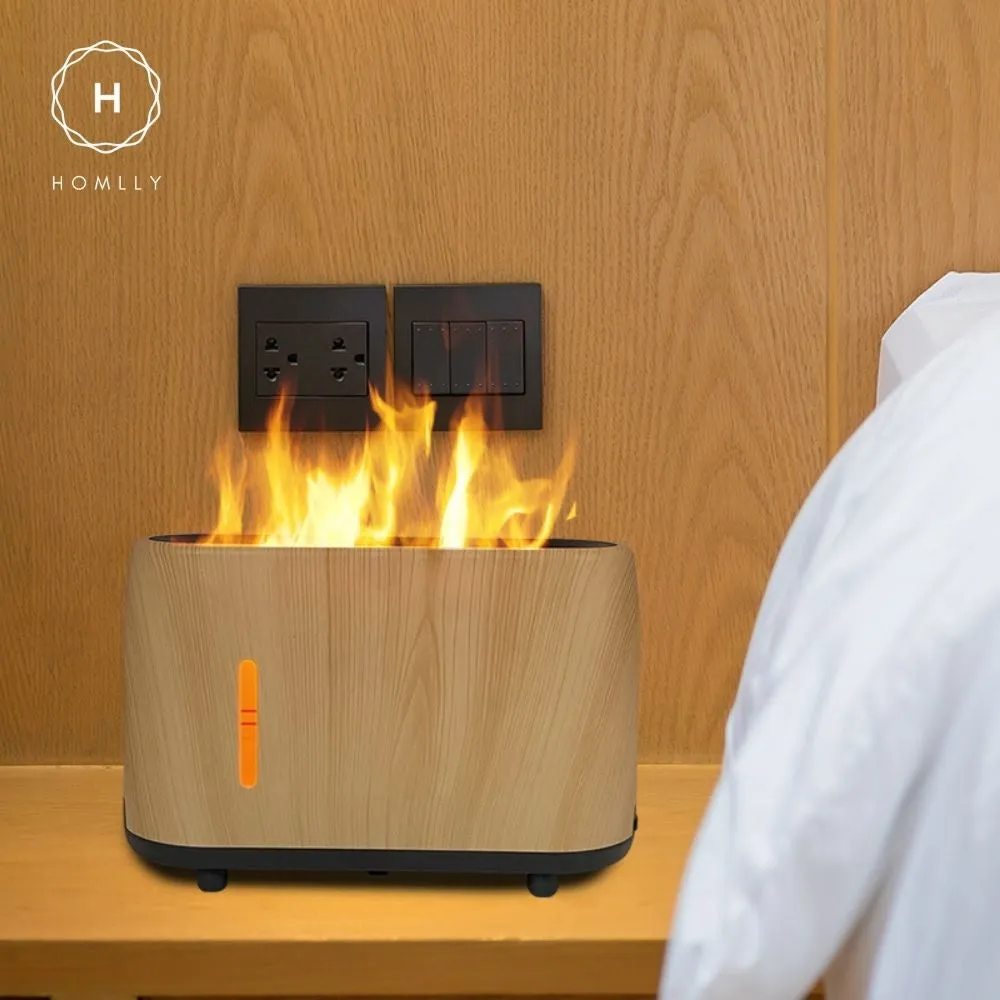 Homlly Fire Flame Mist Aroma Humidifier Diffuser (240ml)
