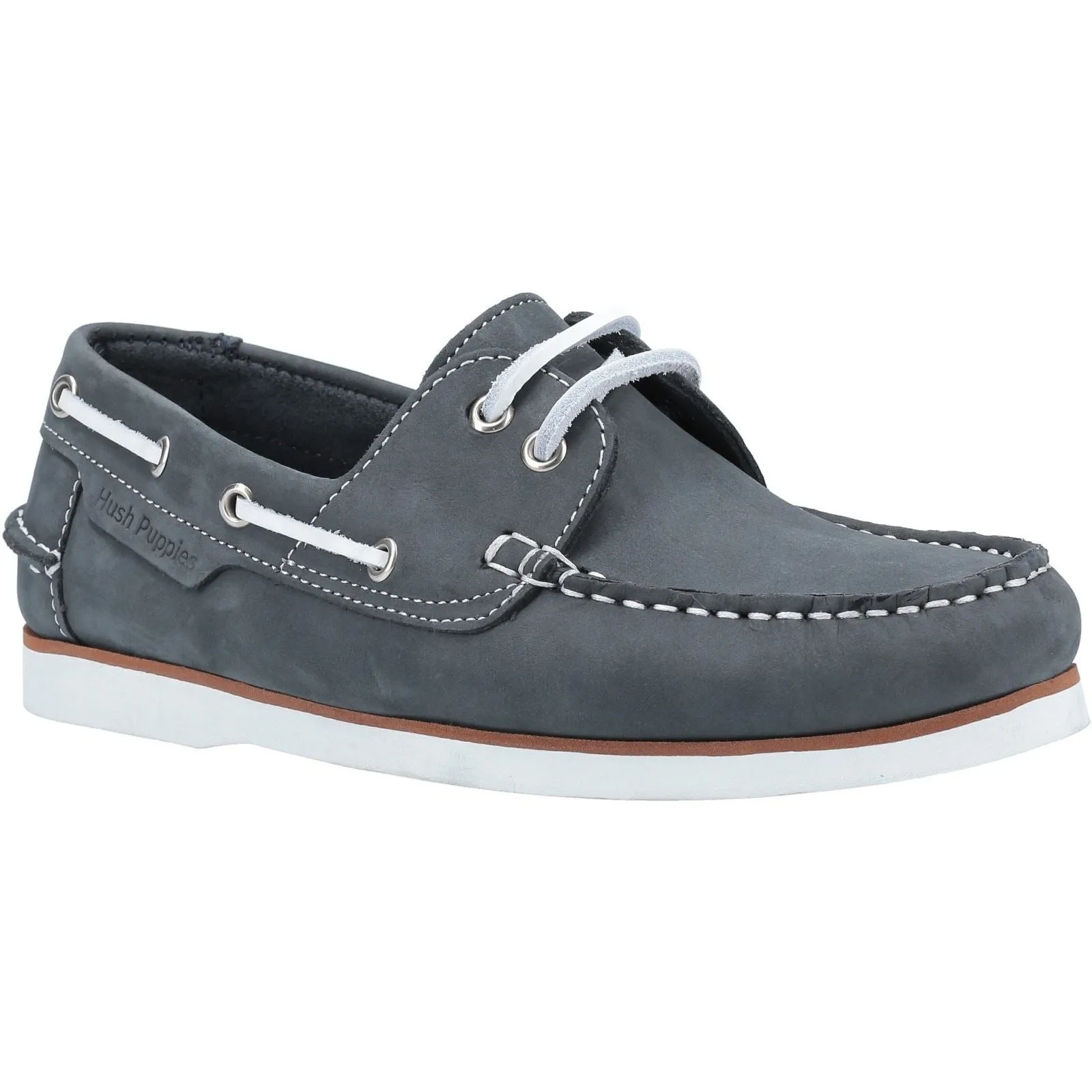 Hush Puppies Hattie Laces Ladies Shoes in Navy