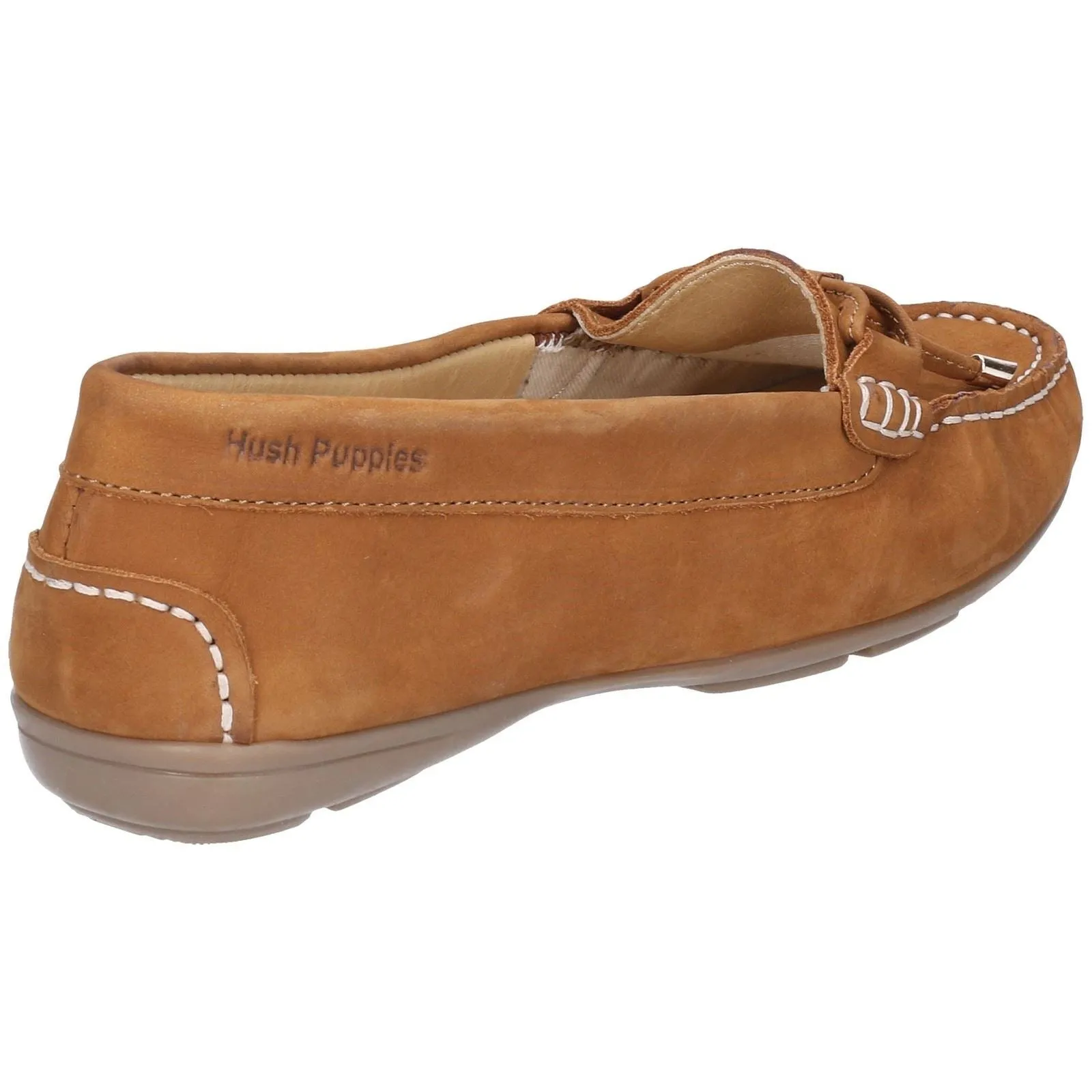 Hush Puppies Maggie Slip On Toggle Ladies Shoes in Tan