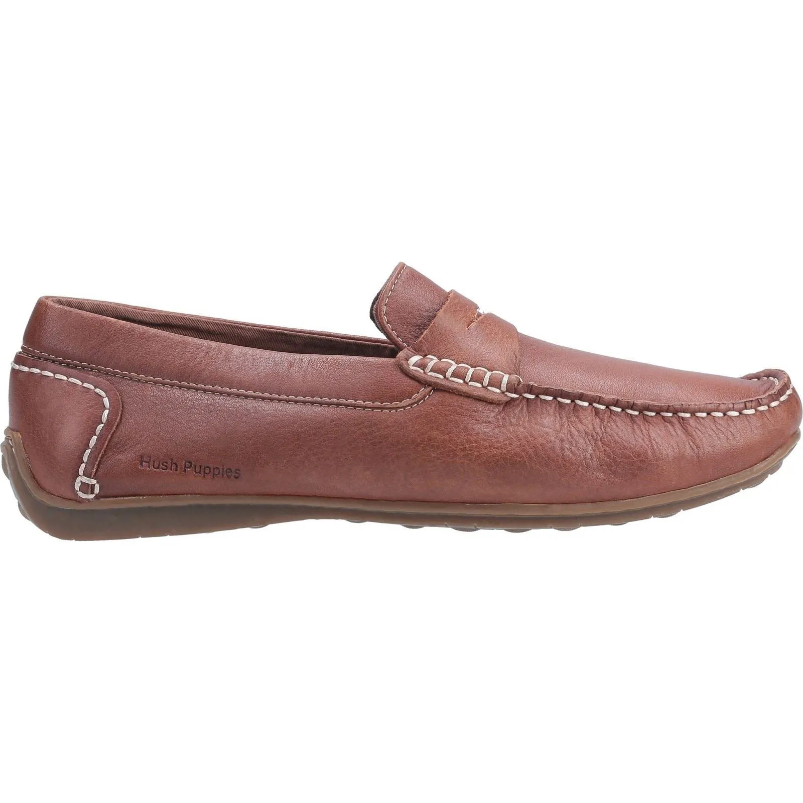 Hush Puppies Roscoe Slip On Mens Shoes in Brown