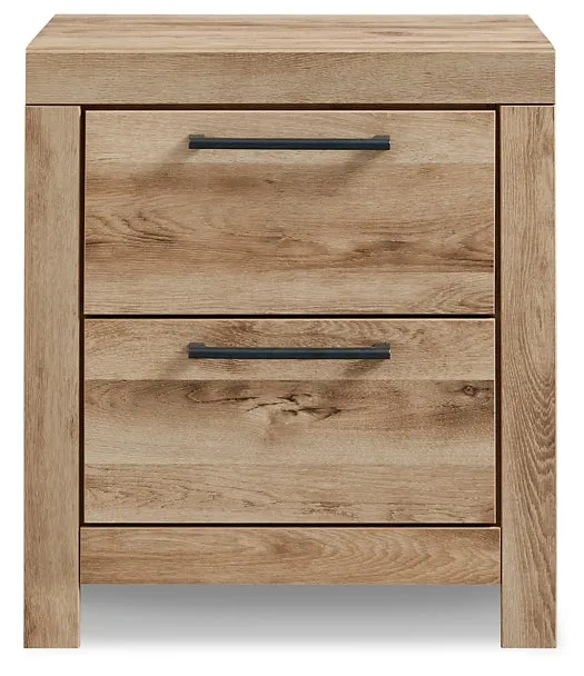 Hyanna Twin Panel Headboard with Mirrored Dresser and Nightstand