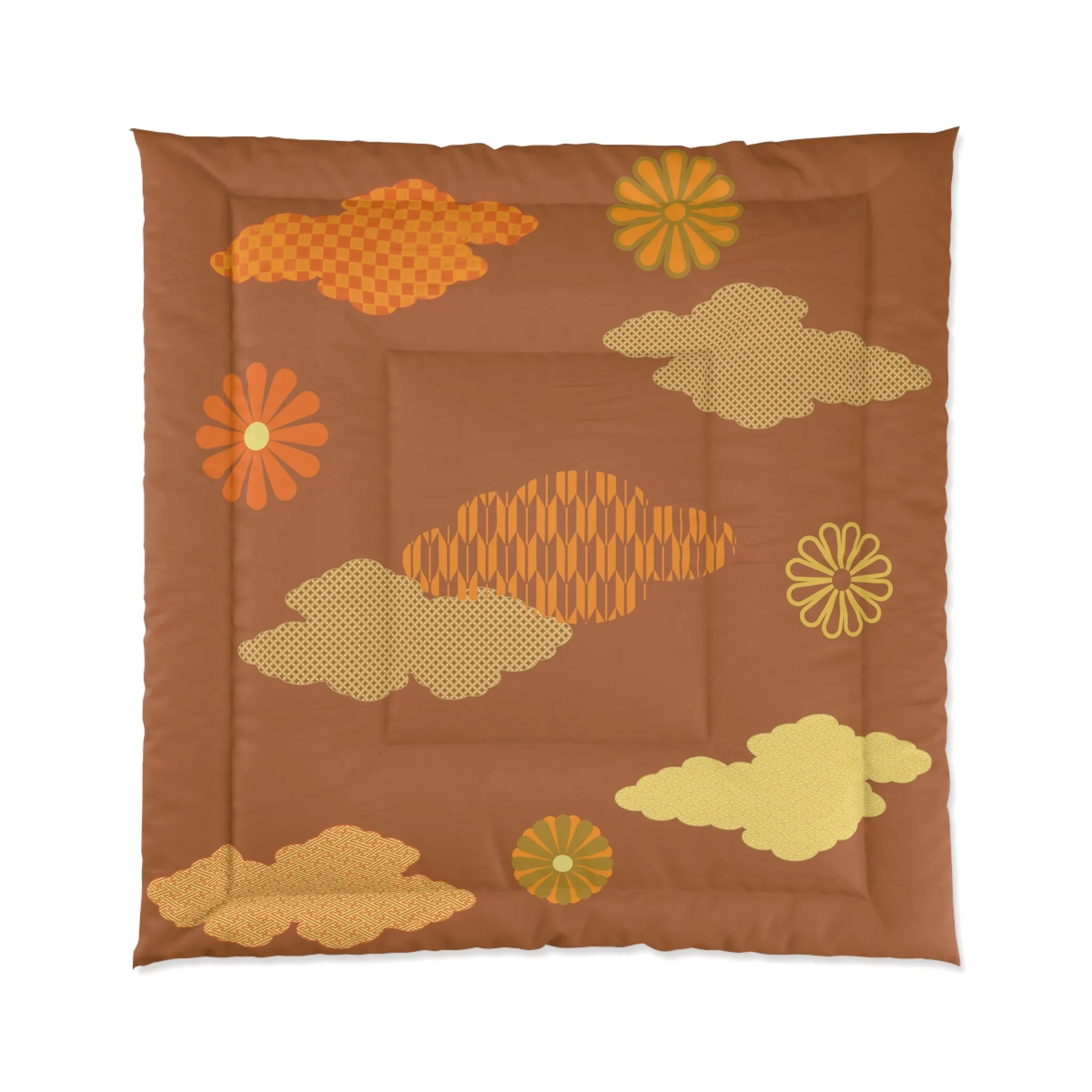 Japanese Autumn Clouds Comforter