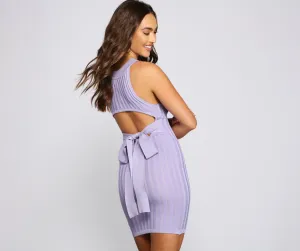Keepin' Knit On-Trend Charming Mini Sweater Dress