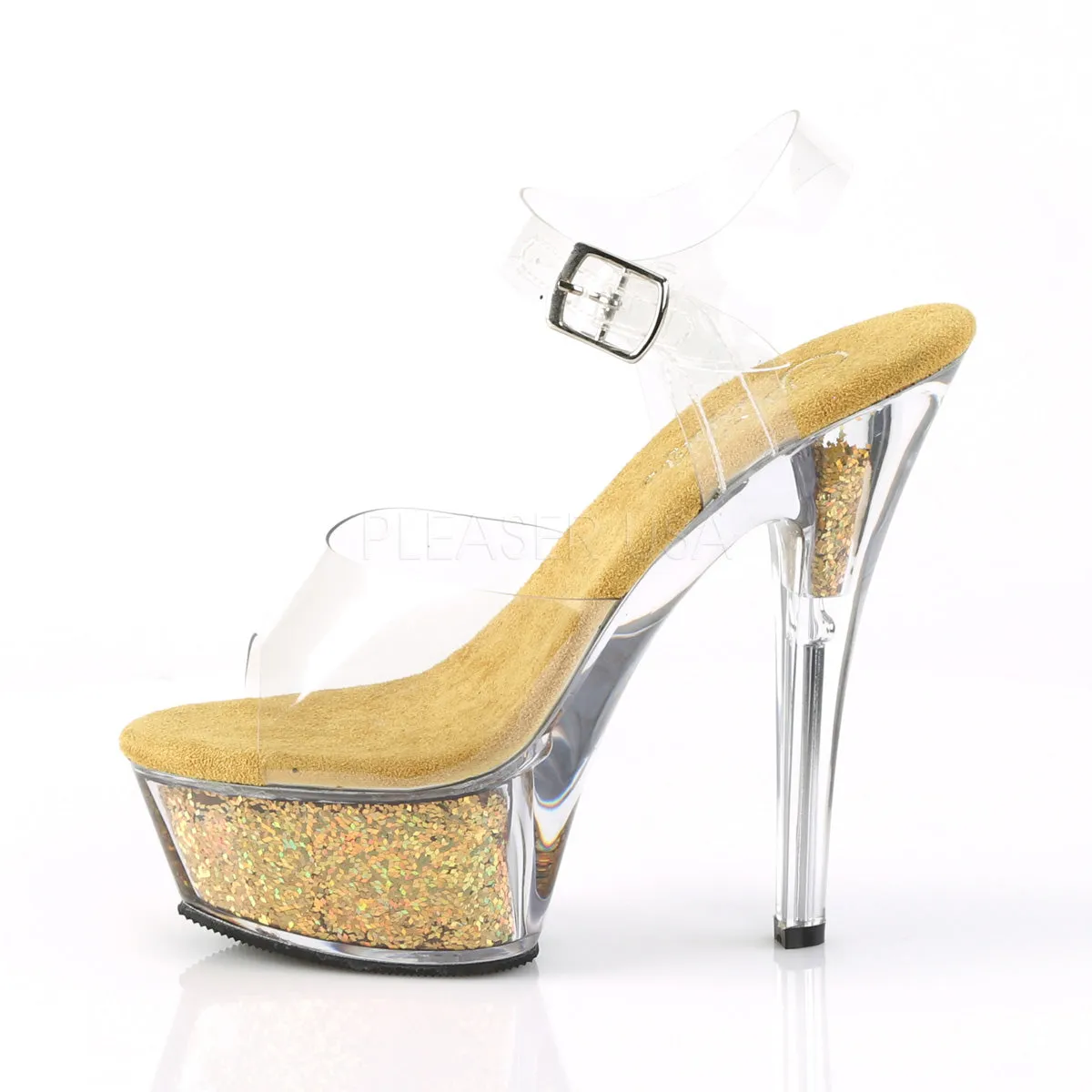 KISS-208GF  Clear/Gold Multi Glitter