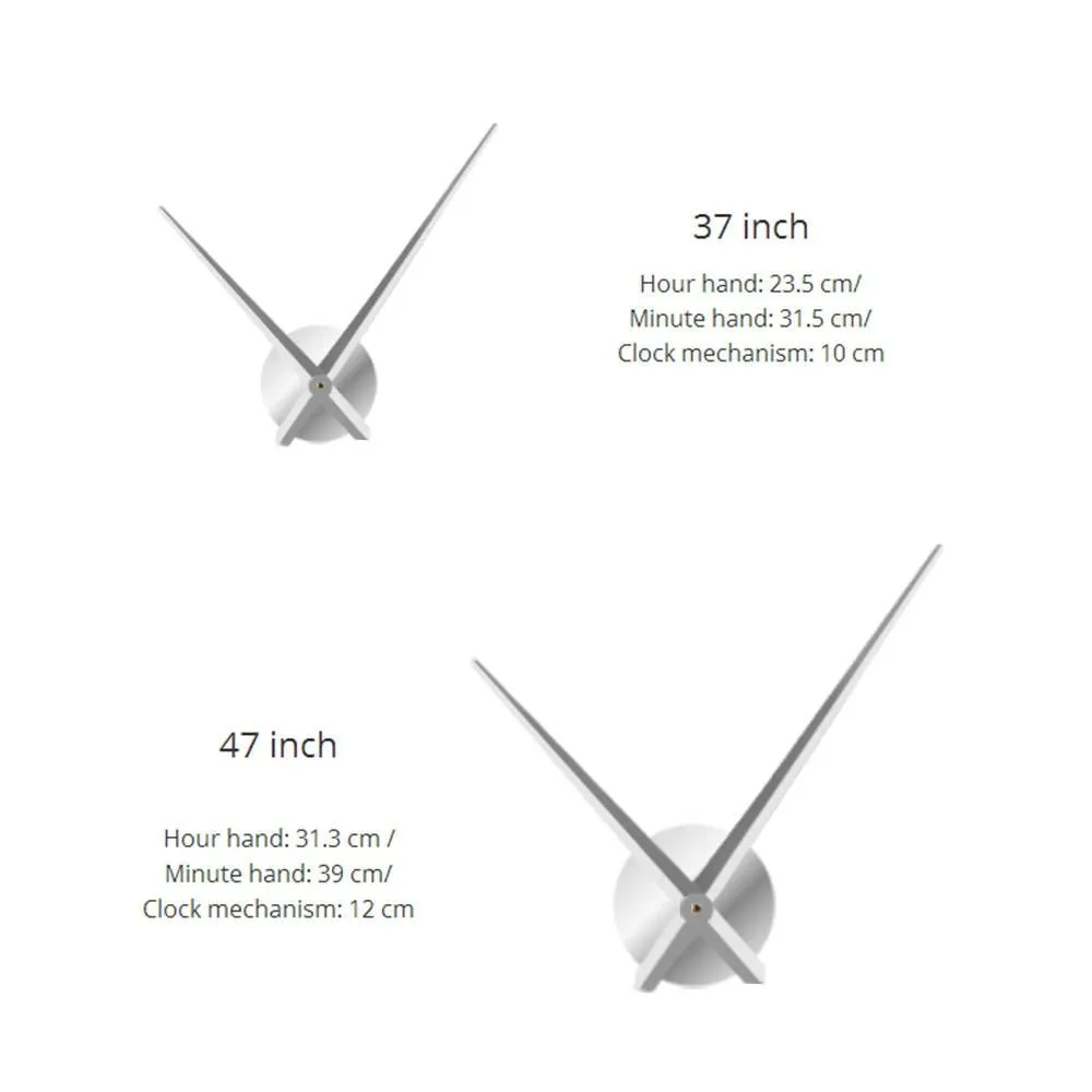 Large 3D DIY Wall Clock