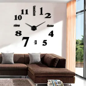 Large 3D DIY Wall Clock