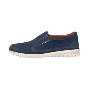 Leder Slip on blau