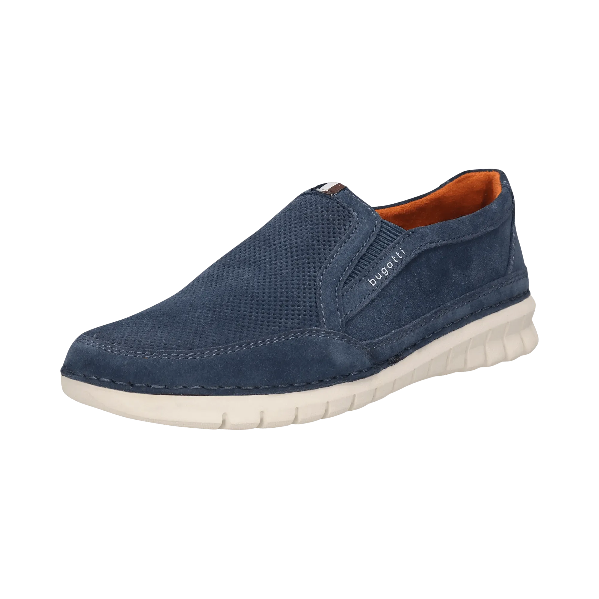 Leder Slip on blau