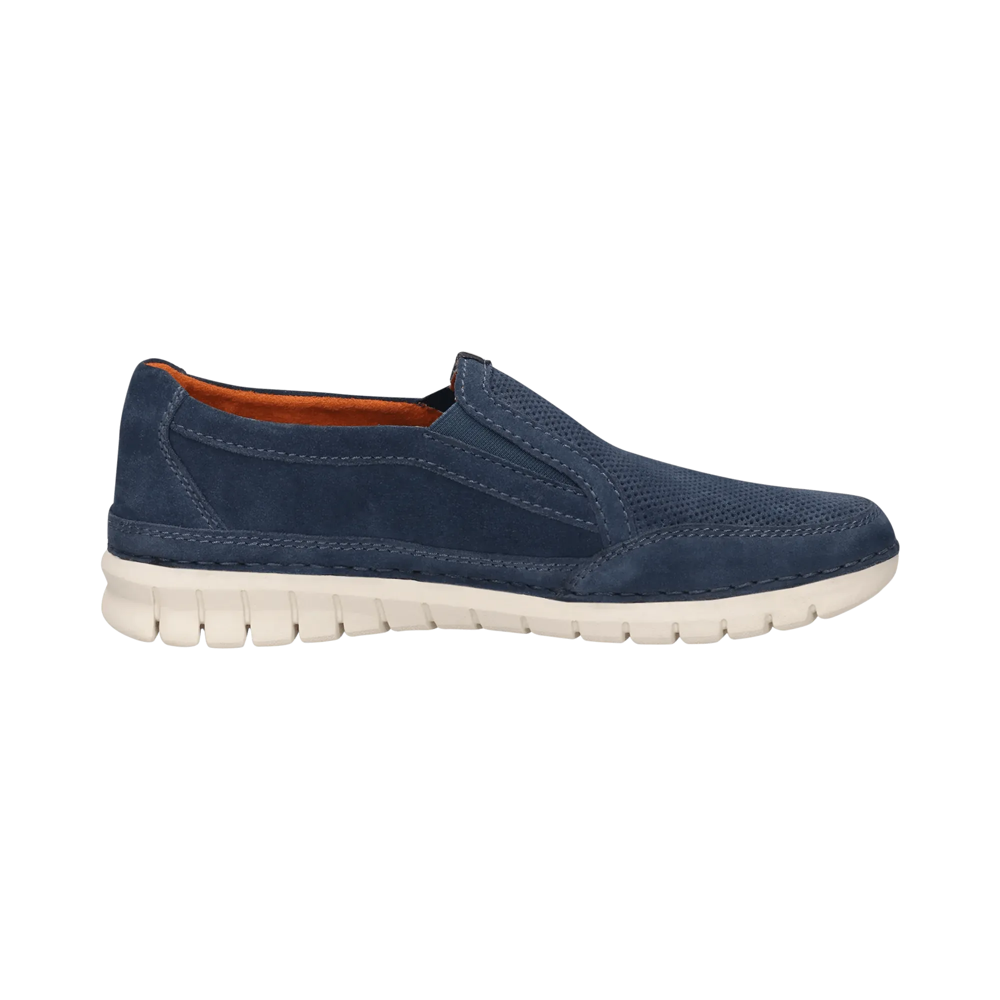 Leder Slip on blau