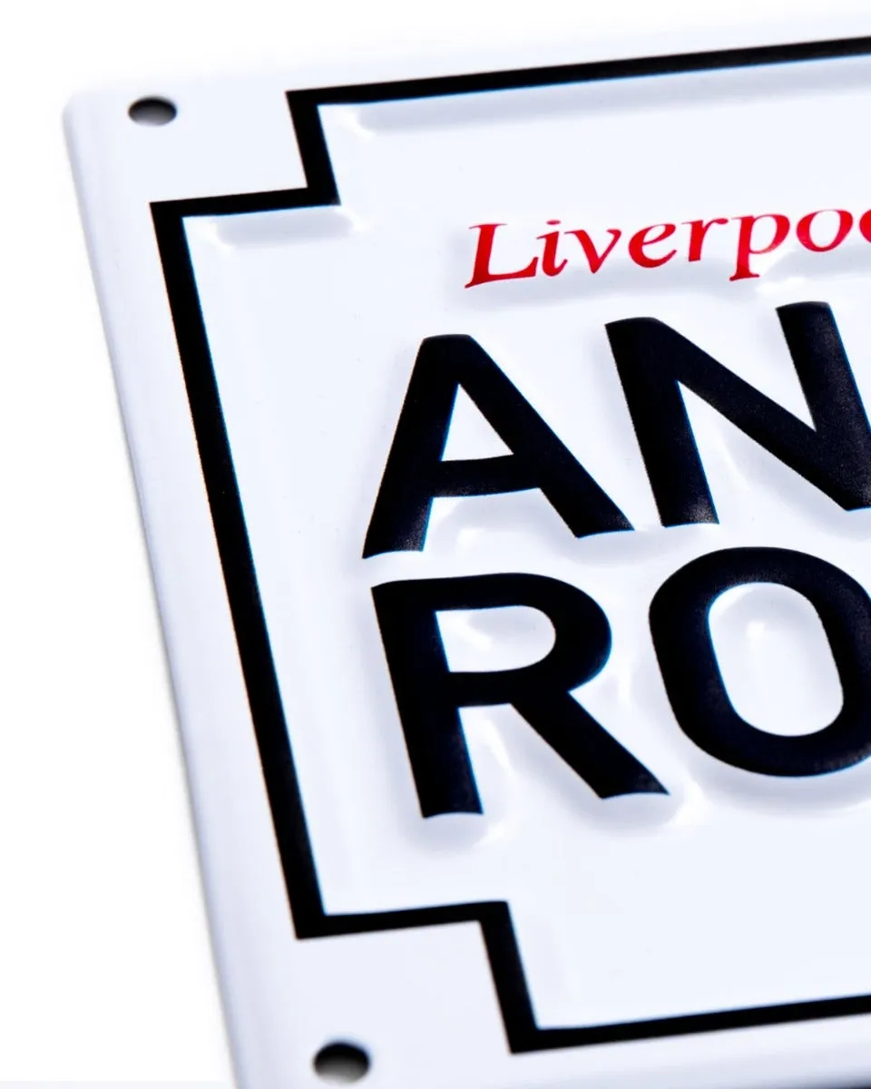 LFC Small Metal Anfield Road Sign