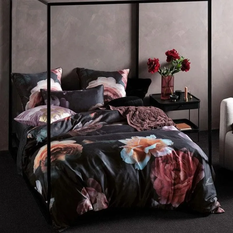 Linen House Black Mia Duvet Cover Set