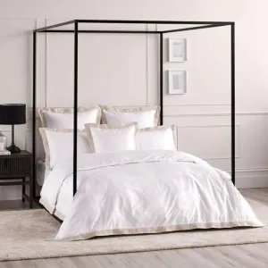 Linen House Denyer White-Natural Duvet Cover Set